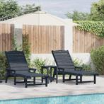 vidaXL 3-delige Lounge Set voor in de Tuin - Marineblauw, Tuin en Terras, Tuinstoelen, Verzenden, Nieuw