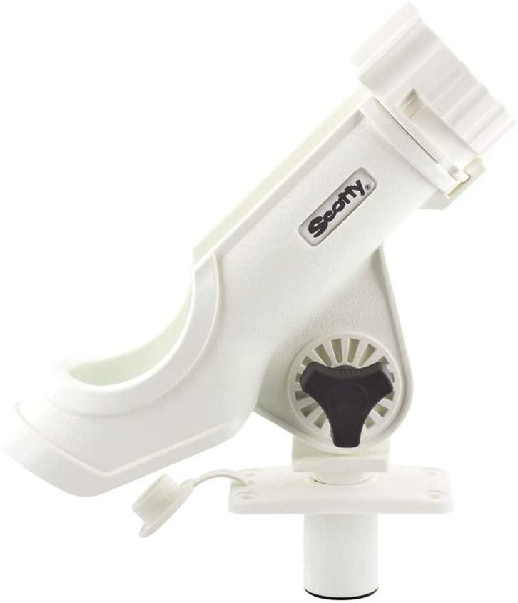 Scotty 231 Powerlock Hengelhouder met inbouwblok (244) Wit, Watersport en Boten, Hengelsport | Algemeen, Overige typen, Nieuw