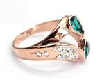 Zonder Minimumprijs - Ring - 9 kt. Roségoud, Zilver -, Nieuw