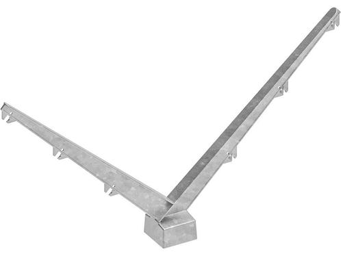 Dubbele prikkeldraadhouder voor 60 x 40mm | 2 x 3 draads |.., Tuin en Terras, Tuinhekken en Hekwerk, Nieuw, Verzenden