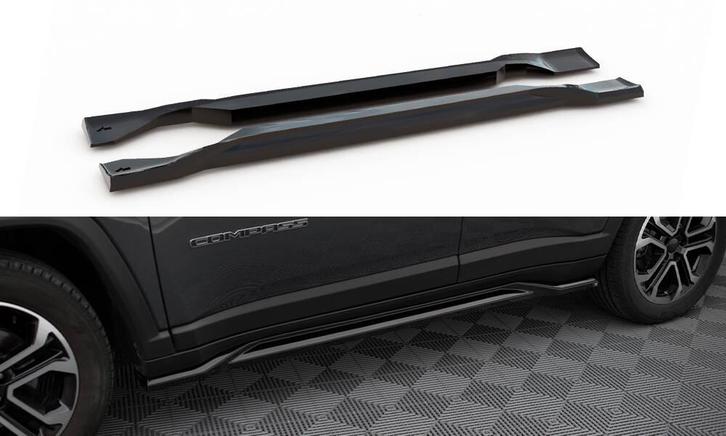Zijskirts Jeep Compass Limited FL Maxton Glans Zwart, Auto-onderdelen, Carrosserie en Plaatwerk, Ophalen of Verzenden