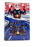 Metalen Wandbord - Max Verstappen - F1 Raceautos, Ophalen of Verzenden, Nieuw