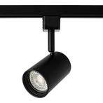 LED 1-fase Railspot | Zwart | GU10 fitting, Huis en Inrichting, Lampen | Spots, Nieuw, Ophalen of Verzenden, Metaal of Aluminium