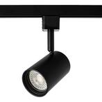 LED 1-fase Railspot | Zwart | GU10 fitting, Huis en Inrichting, Lampen | Spots, Ophalen of Verzenden, Nieuw, Metaal of Aluminium