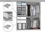 Kledingkast 158 cm zwart antraciet glans met spiegel en 2..., Huis en Inrichting, Kasten | Kledingkasten, Met lade(s), 150 tot 200 cm