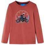 vidaXL Kindershirt met lange mouwen 92 hennakleurig, Verzenden, Nieuw