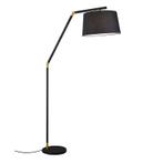 Zwarte booglamp Lendy, metaal, modern, Huis en Inrichting, Lampen | Vloerlampen, Nieuw, Ophalen of Verzenden, 150 tot 200 cm, Modern