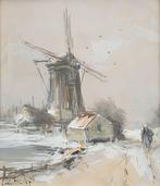 Louis Apol (1850-1936) - Molen in een Hollands, Antiek en Kunst
