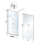 Inloopdouche Wiesbaden Eco 80x220 Cm 8 Mm Nano Coating, Ophalen of Verzenden, Nieuw