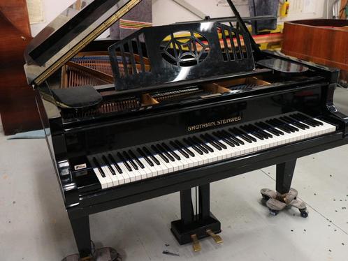 Grotrian Steinweg vleugel, Muziek en Instrumenten, Piano's, Hoogglans, Zwart, Zo goed als nieuw, Vleugel, Verzenden