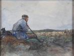Willem Hendrik van der Nat (1864–1929) - Herder uitkijkend, Antiek en Kunst
