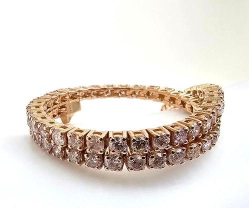 Zonder Minimumprijs - Armband - 14 karaat Roségoud - 3.00ct., Sieraden, Tassen en Uiterlijk, Armbanden