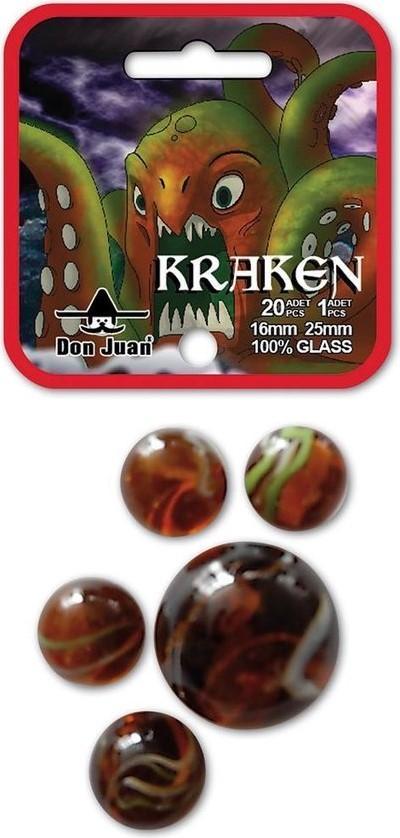20+1 Kraken Knikkers | Don Juan - Buitenspeelgoed, Kinderen en Baby's, Speelgoed | Buiten | Actiespeelgoed, Nieuw, Verzenden