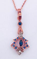 Zonder Minimumprijs - Halsketting - 9 kt. Roségoud, Zilver, Sieraden, Tassen en Uiterlijk, Kettingen, Nieuw