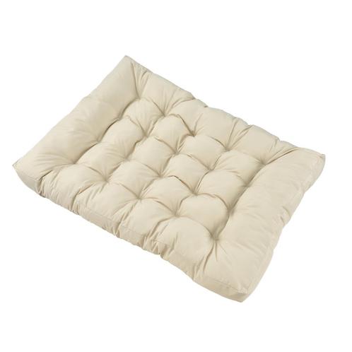 Zitkussen voor palletbank tuinkussen 120x80x12 cm beige, Huis en Inrichting, Woonaccessoires | Kussens, Nieuw, Verzenden