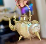 Koffie- en theeservies - Messing - Concha schelp parelmoer, Nieuw