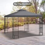 TRUUSK Vervangend Paviljoendak 3x3m - Donkergrijs - Polyeste, Tuin en Terras, Verzenden, Nieuw