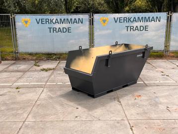 2 kuub container met lepel sloffen oud ijzer bak Portaal VDL beschikbaar voor biedingen