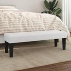 vidaXL Bankje 100x30x30 cm kunstleer wit, Huis en Inrichting, Verzenden, Nieuw, Leer, Minder dan 150 cm