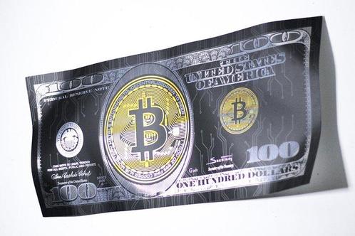 Suketchi - Bitcoin Money Crumple, Antiek en Kunst, Kunst | Schilderijen | Modern
