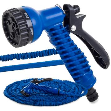 Flexibele Tuinslang Tot 60 Meter Blauw - 7 Sproeistanden - beschikbaar voor biedingen