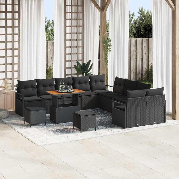 vidaXL Tuin Sofa Set met kussen met opslag met kussen 13 pcs, Tuin en Terras, Tuinsets en Loungesets, Nieuw, Rotan, Verzenden