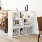 vidaXL Kamerscherm 100x33x94,5 cm bewerkt hout wit, Verzenden, Nieuw, Overige houtsoorten