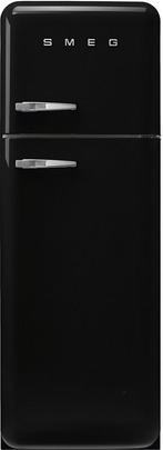 Smeg FAB30RBL6 retro jaren 50 koelkast - zwart, Witgoed en Apparatuur, 150 tot 200 liter, Verzenden, 60 cm of meer, Met aparte vriezer