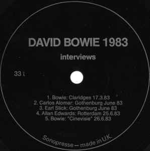vinyl single 7 inch - David Bowie - 1983 Interviews (Flex..., Cd's en Dvd's, Vinyl Singles, Zo goed als nieuw, Verzenden