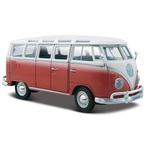 Modelauto Volkswagen T1 Samba rood 1:24 - Modelauto, Hobby en Vrije tijd, Modelauto's | Overige schalen, Nieuw, Ophalen of Verzenden