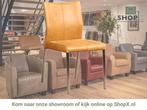 Leren eetkamerstoel Basic - Vintage Cognac (cognac) - Poten, Huis en Inrichting, Stoelen, Bruin, Nieuw, Leer, Ophalen of Verzenden