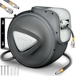 TRESKO® Automatische Luchtslang - 15M - Slanghaspel - Grijs, Verzenden, Nieuw