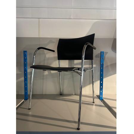 (MDK-107365) Thonet S360F designstoel &ndash; zwart, Huis en Inrichting, Stoelen, Zwart, Gebruikt, Ophalen of Verzenden