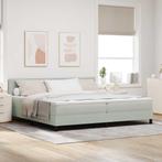 vidaXL Boxspringbed met Matras met matras Lichtgrijs 200 x, Verzenden, Nieuw, Stof