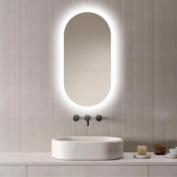 Loxa - Ovale Badkamerspiegel Fiona met Led 40x80cm beschikbaar voor biedingen