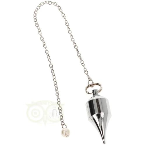 Pendel messing verchroomd (27 gram) Cillinder met punt, Sieraden, Tassen en Uiterlijk, Edelstenen, Nieuw, Verzenden