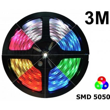 IP20 RGB LED Strip SMD5050 60led p/m 3 Meter (LED Strips), Huis en Inrichting, Lampen | Overige, Nieuw, Verzenden