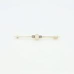 Zonder minimumprijs - Broche - 14 karaat Witgoud Diamant, Sieraden, Tassen en Uiterlijk, Antieke sieraden