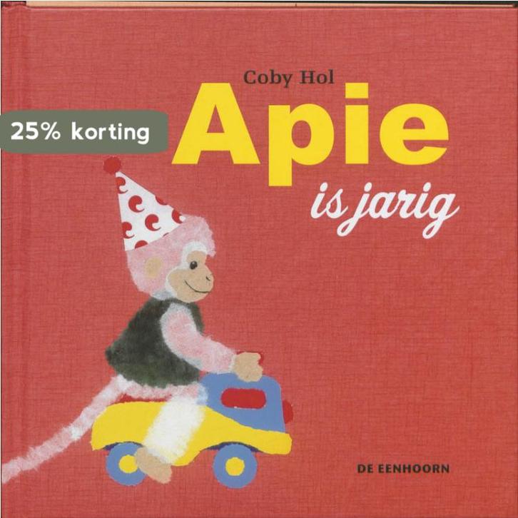 Apie is jarig 9789058385314 Coby Hol, Boeken, Prentenboeken en Plaatjesalbums, Gelezen, Verzenden