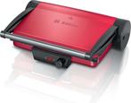 Bosch TCG4104 - Contactgrill Elektrisch - Zwart, Rood, Hobby en Vrije tijd, Ophalen of Verzenden, Zo goed als nieuw