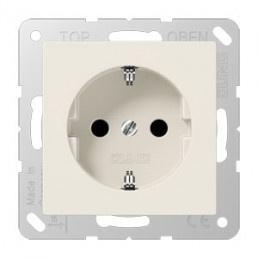 Jung Stopcontact + randaarde 1 voudig - as500 crème (A520N), Doe-het-zelf en Verbouw, Elektra en Kabels, Stopcontact, Nieuw