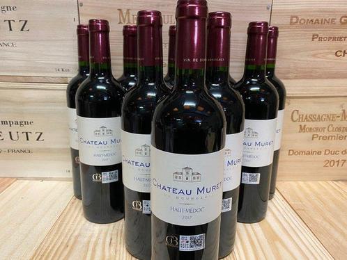 2017 Chateau Muret - Haut-Médoc Cru Bourgeois - 12 Flessen, Verzamelen, Wijnen
