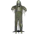 Groene Halloween Pop Skelet Met Licht En Geluid 1,6m, Verzenden, Nieuw
