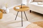 Handgemaakte bijzettafel SIMPLY CLEVER 60cm naturel, Huis en Inrichting, Tafels | Sidetables, Ophalen of Verzenden, Nieuw