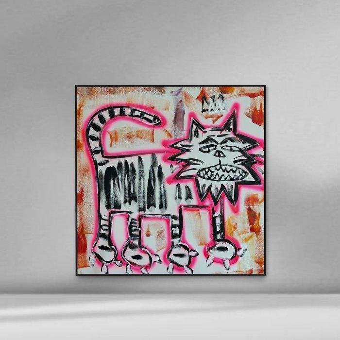 Timo Wedell - Basquiats Sibirischem Tiger - XL, Antiek en Kunst, Kunst | Schilderijen | Modern