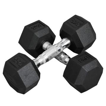Zeshoekige Dumbbells Handgreep Gekarteld 2 X 5 Kg beschikbaar voor biedingen