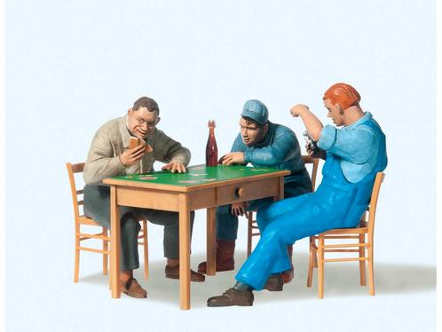 Preiser 45141 Kaartspelers 1:22,5 (Figuren, Scenery), Hobby en Vrije tijd, Modelbouw | Figuren en Diorama's, Nieuw, Ophalen of Verzenden