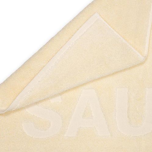 Saunagut Handdoek beige 70 x 100 cm 1 st..  new, Huis en Inrichting, Badkamer | Badtextiel en Accessoires, Handdoek, Beige, Nieuw