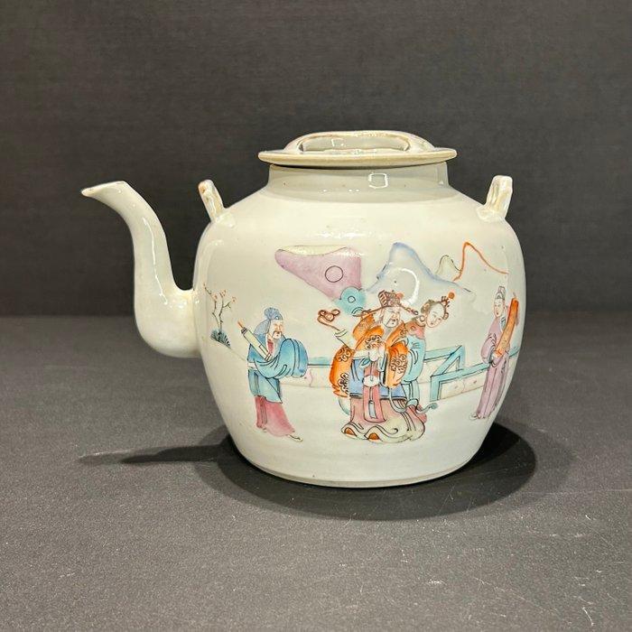Theepot - Porselein - Tongzhi mark en periode, Antiek en Kunst, Antiek | Overige Antiek