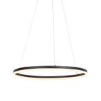 Design hanglamp zwart 80 cm incl. LED 3-staps dimbaar -, Huis en Inrichting, Lampen | Hanglampen, Nieuw, Kunststof, Design, 75 cm of meer